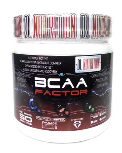 BCAA Factor, 500 г, DL Nutrition. BCAA. Снижение веса Восстановление Антикатаболические свойства Сухая мышечная масса 