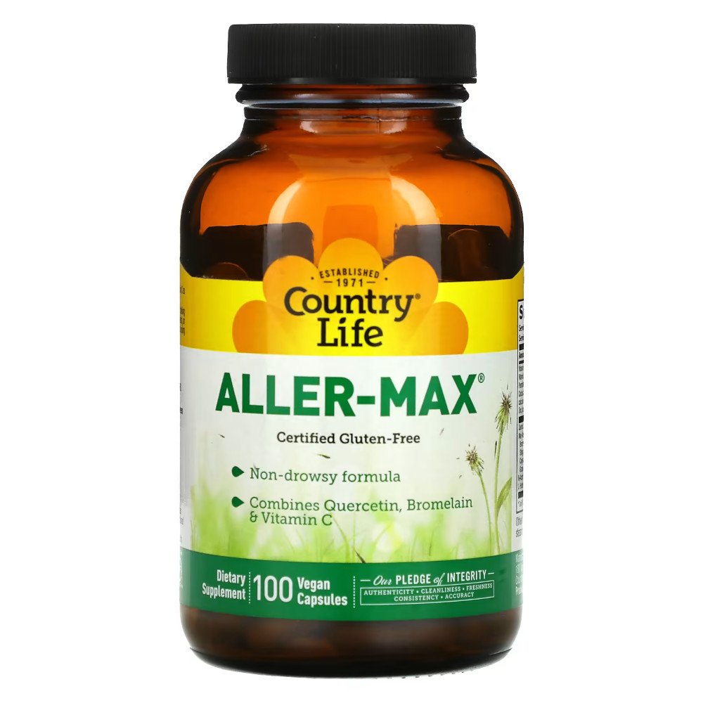 Витамины и минералы Country Life Aller-Max, 100 вегакапсул,  ml, Country Life. Vitamins and minerals. General Health Immunity enhancement 