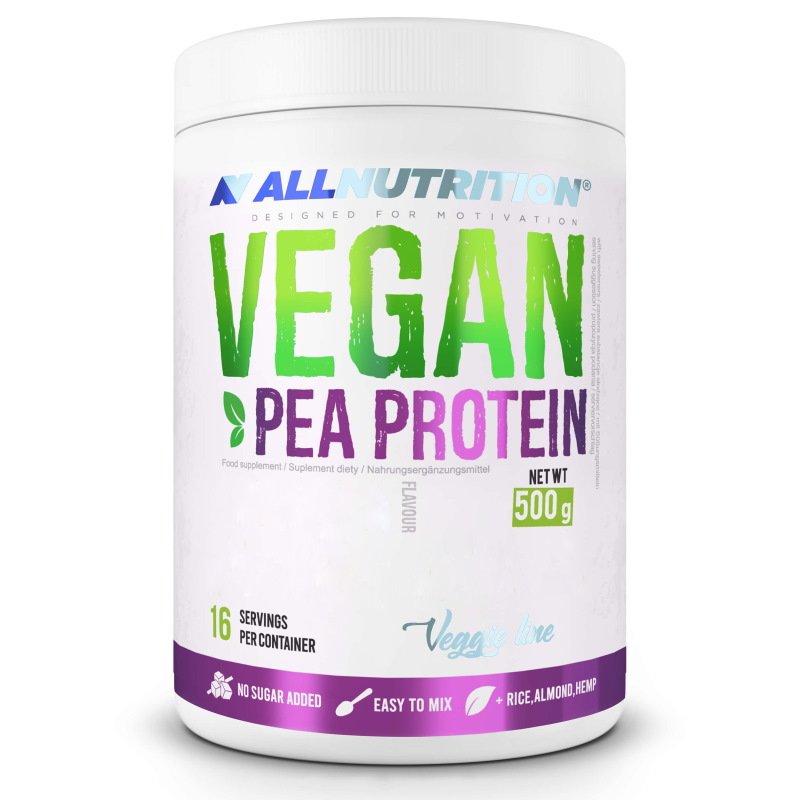Протеин AllNutrition Vegan Pea Protein, 500 грамм Ваниль-черная смородина,  мл, AllNutrition. Протеин. Набор массы Восстановление Антикатаболические свойства 