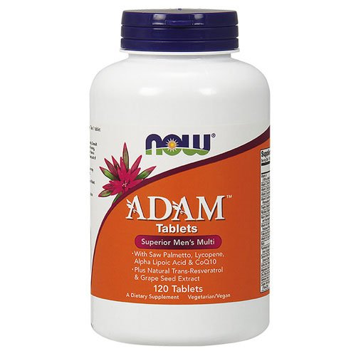 Now NOW Adam Mens Multiple Vitamin Tablets 120 таб Без вкуса, , 120 таб