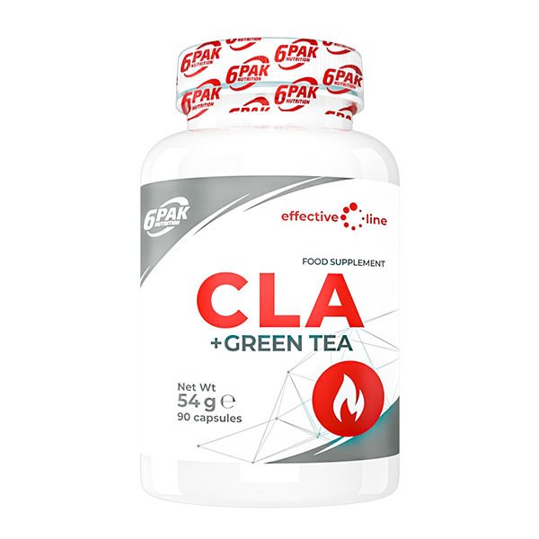 Жиросжигатель 6PAK Nutrition CLA + Green Tea, 90 капсул,  мл, 6PAK Nutrition. Жиросжигатель. Снижение веса Сжигание жира 