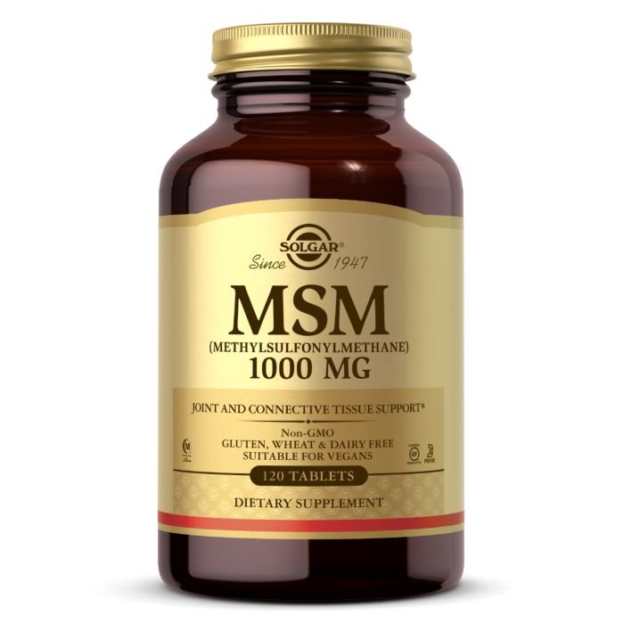 Для суставов и связок Solgar MSM 1000 mg, 120 таблеток,  ml, Solgar. For joints and ligaments. General Health Ligament and Joint strengthening 