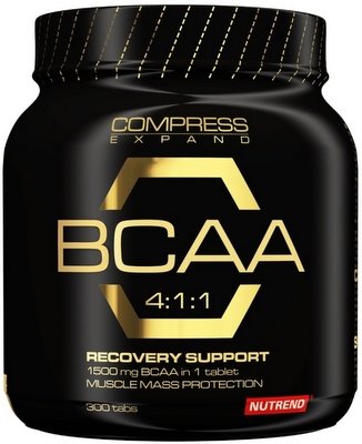 Compress BCAA, 300 pcs, Nutrend. BCAA. Weight Loss स्वास्थ्य लाभ Anti-catabolic properties Lean muscle mass 