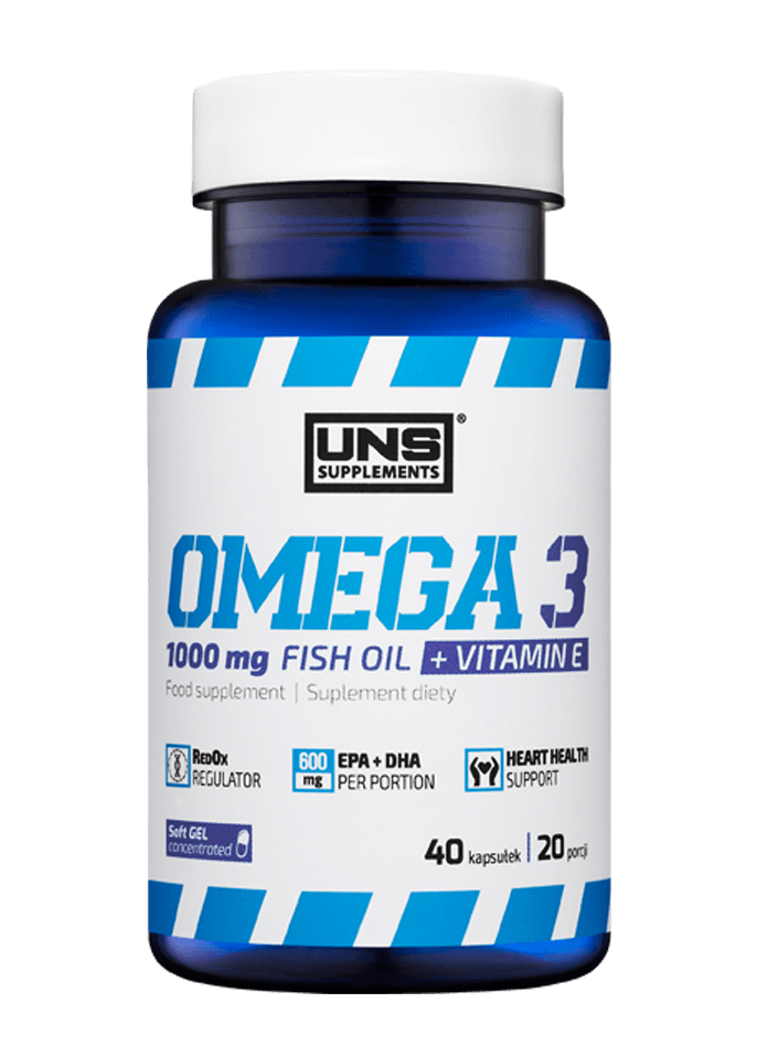 Omega 3, 40 pcs, UNS. Omega 3 (Fish Oil). General Health Ligament and Joint strengthening Skin health CVD Prevention Anti-inflammatory properties 