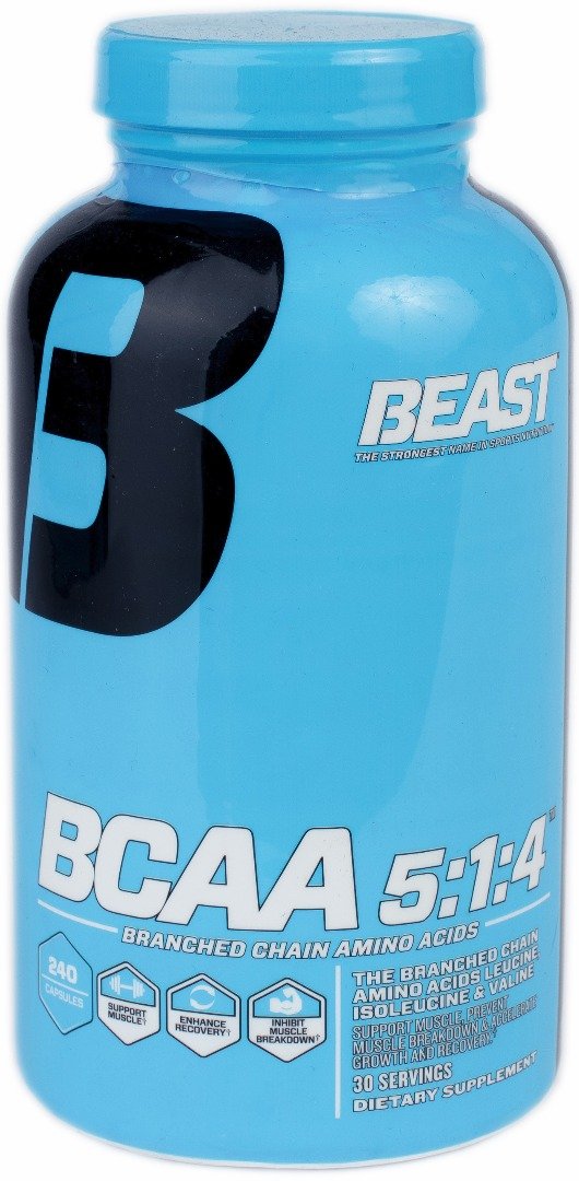 BCAA 5:1:4, 240 pcs, BEAST. BCAA. Weight Loss स्वास्थ्य लाभ Anti-catabolic properties Lean muscle mass 