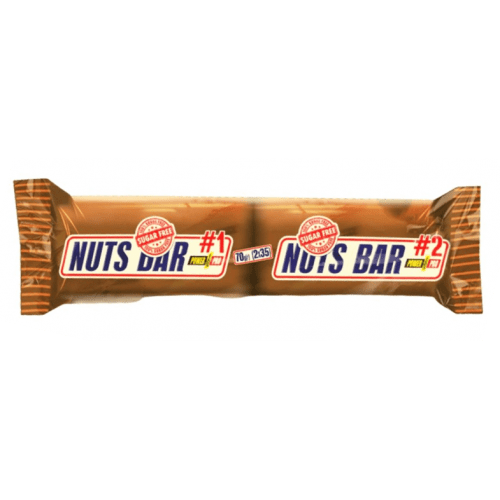 Power Pro Протеїновий батончик Power Pro Nuts Bar з арахісом та карамеллю без цукру 70 г, , 70 г