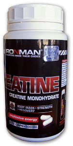 Креатин в капсулах, 270 pcs, Ironman. Creatine monohydrate. Mass Gain Energy & Endurance Strength enhancement 