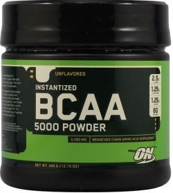 Instantized BCAA Powder 5000, 345 г, Optimum Nutrition. BCAA. Снижение веса Восстановление Антикатаболические свойства Сухая мышечная масса 