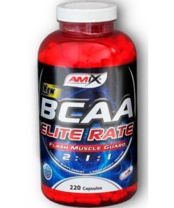 BCAA Elite Rate, 220 шт, AMIX. BCAA. Снижение веса Восстановление Антикатаболические свойства Сухая мышечная масса 