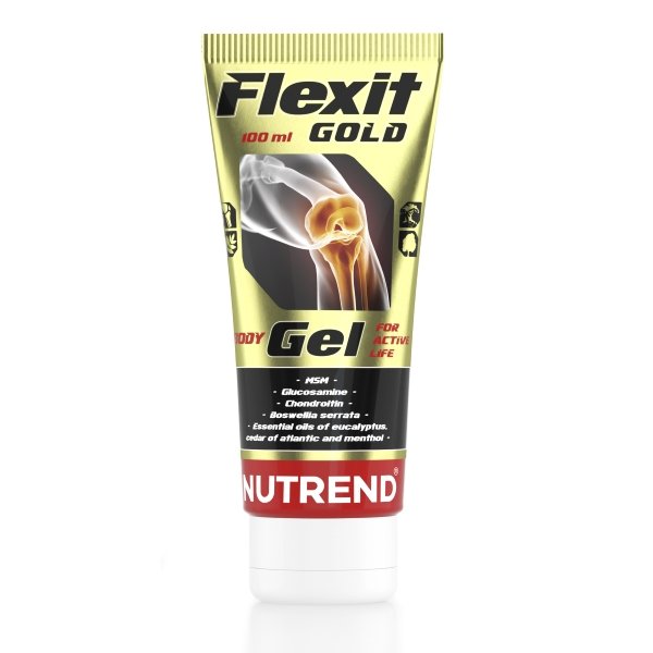 Для суставов и связок Nutrend Flexit Gold Gel, 100 мл,  ml, Nutrend. Para articulaciones y ligamentos. General Health Ligament and Joint strengthening 