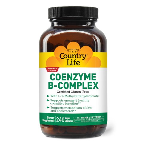 Country Life Витамины и минералы Country Life Coenzyme B-Complex, 240 вегакапсул, , 
