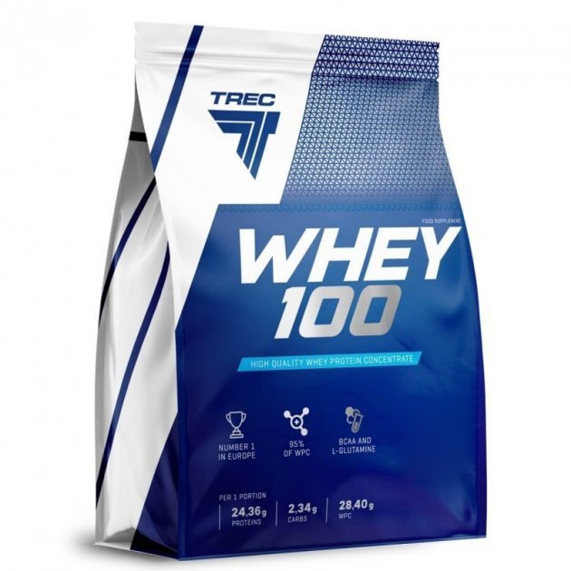Протеин Trec Nutrition Whey 100, 2.27 кг Шоколад-кокос,  ml, Trec Nutrition. Protein. Mass Gain recovery Anti-catabolic properties 