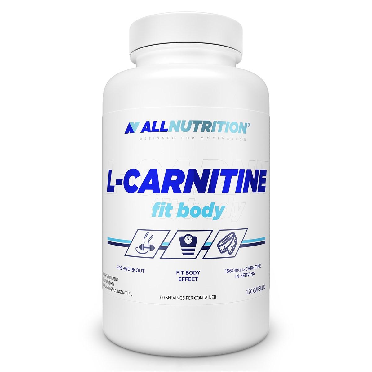 Л-карнитин AllNutritionL-Carnitine Fit Body - 120caps алл нутришн,  мл, AllNutrition. L-карнитин. Снижение веса Поддержание здоровья Детоксикация Стрессоустойчивость Снижение холестерина Антиоксидантные свойства 