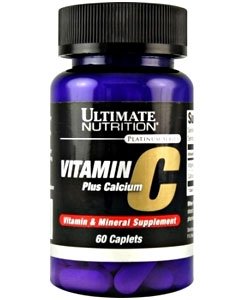 Vitamin C plus Calcium, 60 piezas, Ultimate Nutrition. Vitamina C. General Health Immunity enhancement 