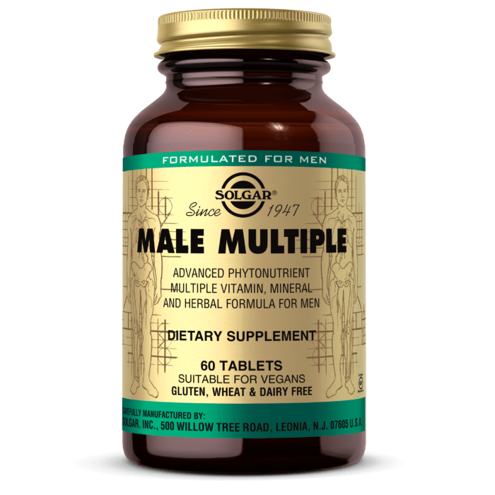 Витамины для мужчин Solgar Male Multiple (60 таб) солгар мейл мультипл,  ml, Solgar. Vitamins and minerals. General Health Immunity enhancement 