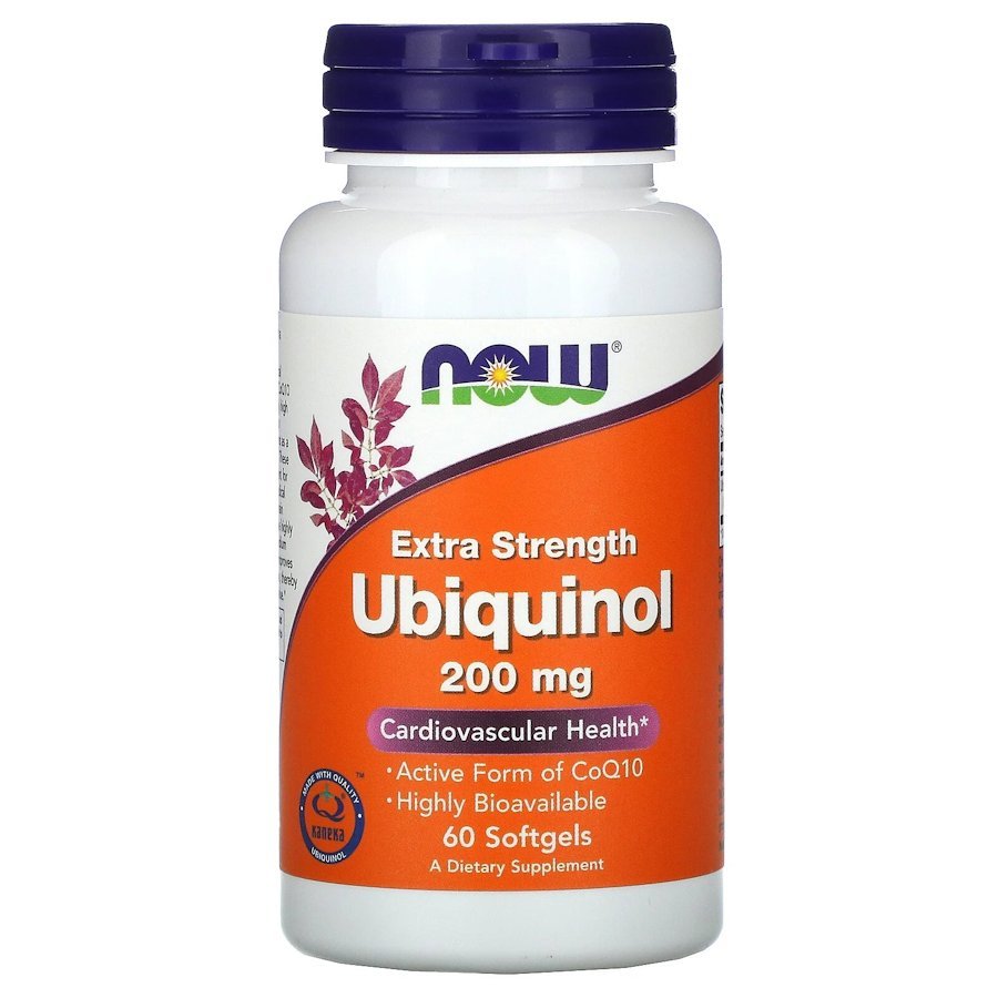 Натуральная добавка NOW Ubiquinol 200 mg, 60 капсул,  мл, Now. Hатуральные продукты. Поддержание здоровья 
