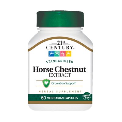 Натуральная добавка 21st Century Horse Chestnut Extract, 60 вегакапсул,  мл, 21st Century. Hатуральные продукты. Поддержание здоровья 