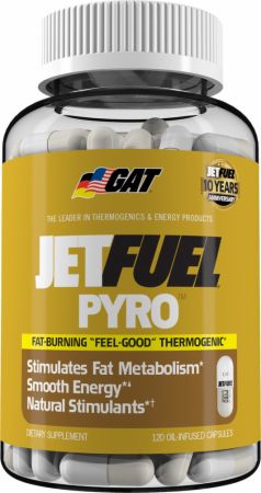 JetFuel Pyro, 120 piezas, GAT. Termogénicos. Weight Loss Fat burning 