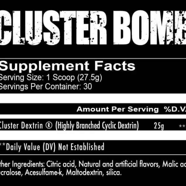 RedCon1  CLUSTER BOMB 825g / 30 servings,  мл, RedCon1. Послетренировочный комплекс