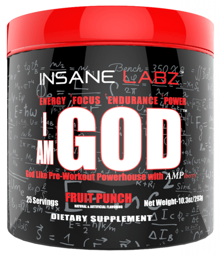 I am God, 293 g, Insane Labz. Pre Entreno. Energy & Endurance 