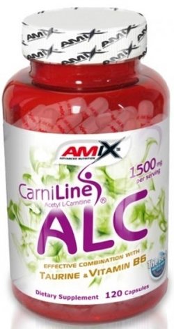 ALC with Taurin & Vitamine B6, 120 pcs, AMIX. L-carnitine. Weight Loss General Health Detoxification Stress resistance Lowering cholesterol Antioxidant properties 