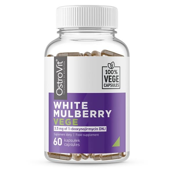 Натуральная добавка OstroVit Vege White Mulberry, 60 вегакапсул,  ml, OstroVit. Natural Products. General Health 