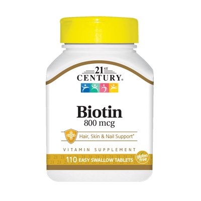 21st Century Витамины и минералы 21st Century Biotin 800 mcg, 110 таблеток, , 