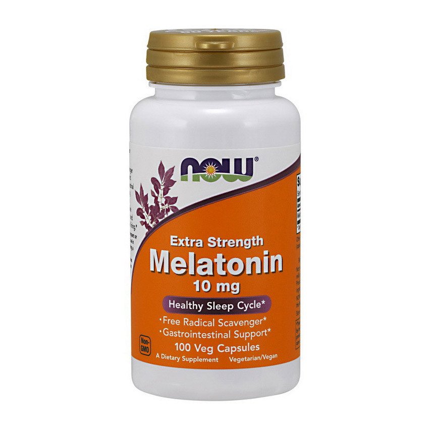 Now Мелатонин Now Foods Melatonin 10 mg Extra Strength (100 капс) нау фудс, , 100 