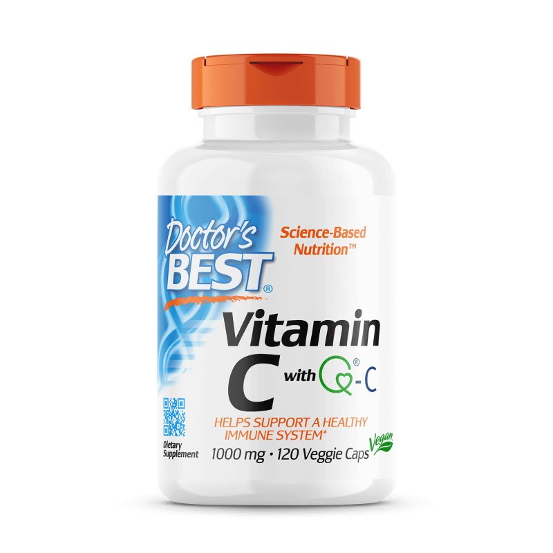 Витамины и минералы Doctor's Best Vitamin C 1000 mg, 120 вегакапсул,  ml, Doctor's BEST. Vitamins and minerals. General Health Immunity enhancement 
