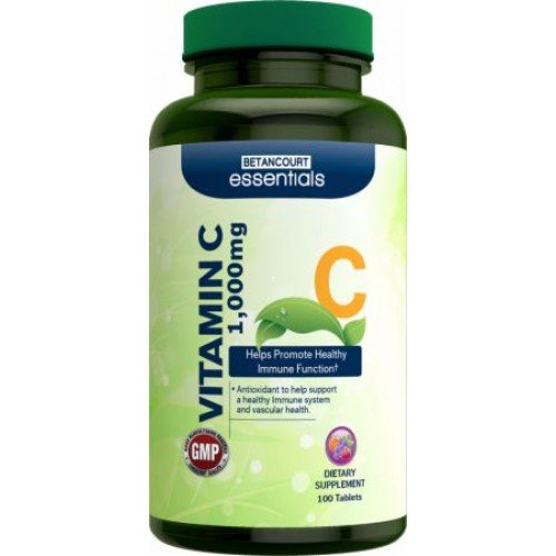 Vitamin C 1000, 100 шт, Betancourt. Витамин C. Поддержание здоровья Укрепление иммунитета 