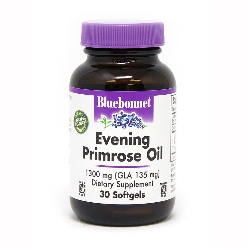 Жирные кислоты Bluebonnet Evening Primrose Oil 1300 mg, 30 капсул,  ml, Bluebonnet Nutrition. Fats. General Health 