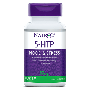 Natrol Аминокислота Natrol 5-HTP 50 mg, 30 капсул, , 