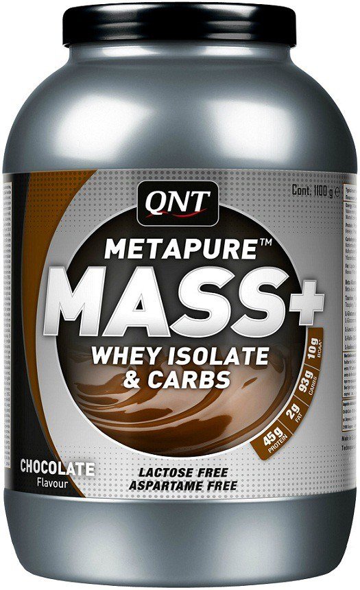 Metapure Mass +, 1100 g, QNT. Ganadores. Mass Gain Energy & Endurance recuperación 