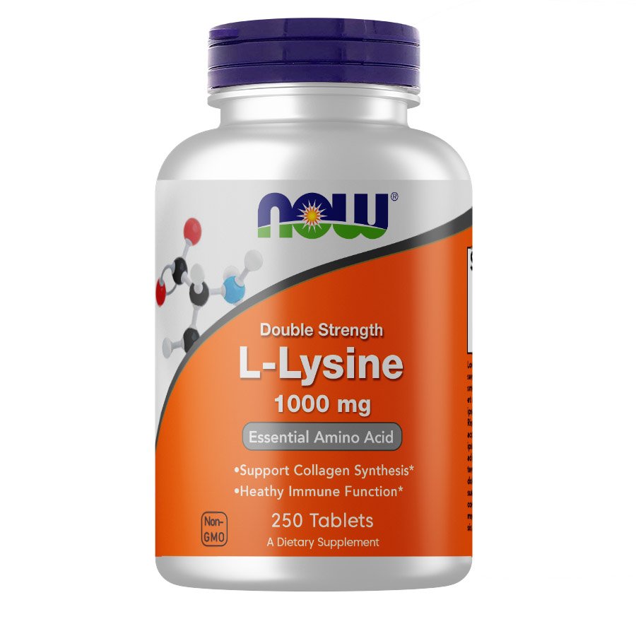 Аминокислота NOW L-Lysine 1000 mg, 250 таблеток,  ml, Now. Aminoácidos. 