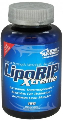 Lipo Rip Extreme, 120 piezas, Inner Armour. L-carnitina. Weight Loss General Health Detoxification Stress resistance Lowering cholesterol Antioxidant properties 