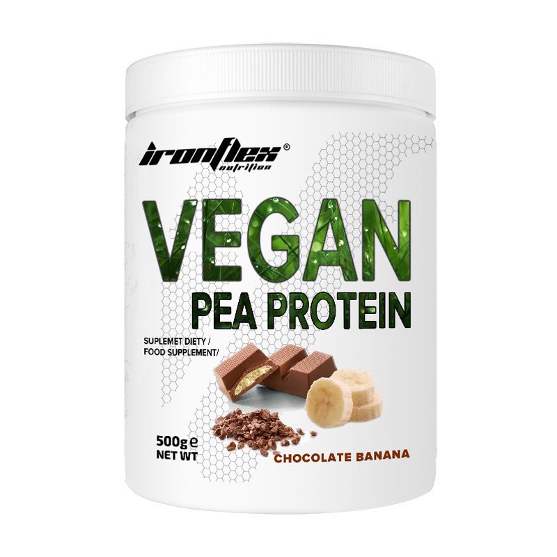 IronFlex Протеин IronFlex Vegan Pea Protein, 500 грамм Шоколад-банан, , 500 г