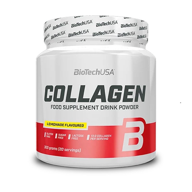 Для суставов и связок BioTech Collagen 300 грамм, лимонад,  мл, BioTech. Хондропротекторы. Поддержание здоровья Укрепление суставов и связок 