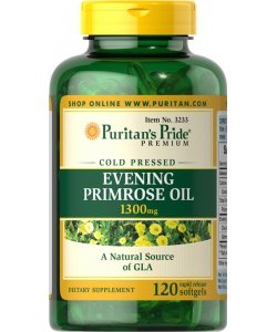 Evening Primrose Oil 1300 mg, 120 piezas, Puritan's Pride. Suplementos especiales. 