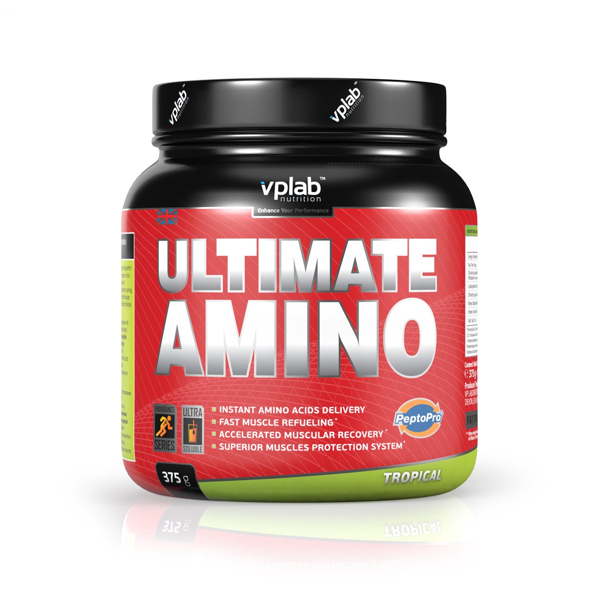 Ultimate Amino, 375 g, VP Lab. Complejo de aminoácidos. 