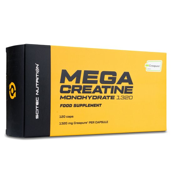 Креатин Scitec Mega Creatine Creapure, 120 капсул,  мл, Scitec Nutrition. Креатин. Набор массы Энергия и выносливость Увеличение силы 