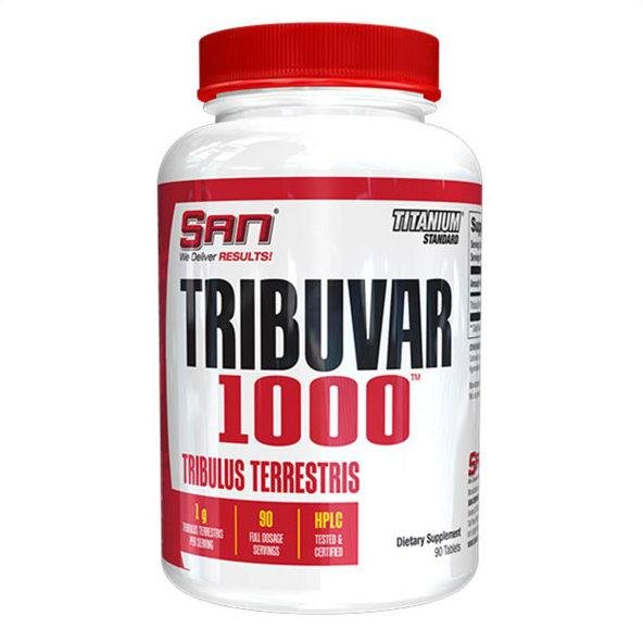 Дієтична добавка SAN Tribuvar 1000 90 tabs,  ml, San. Tribulus. General Health Libido enhancing Testosterone enhancement Anabolic properties 