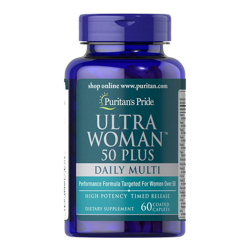 Вітамінно-мінеральний комплекс Puritan's Pride Ultra Woman 50 Plus Multi-Vitamin 120 tabs,  мл, Puritan's Pride. Витамины и минералы. Поддержание здоровья Укрепление иммунитета 