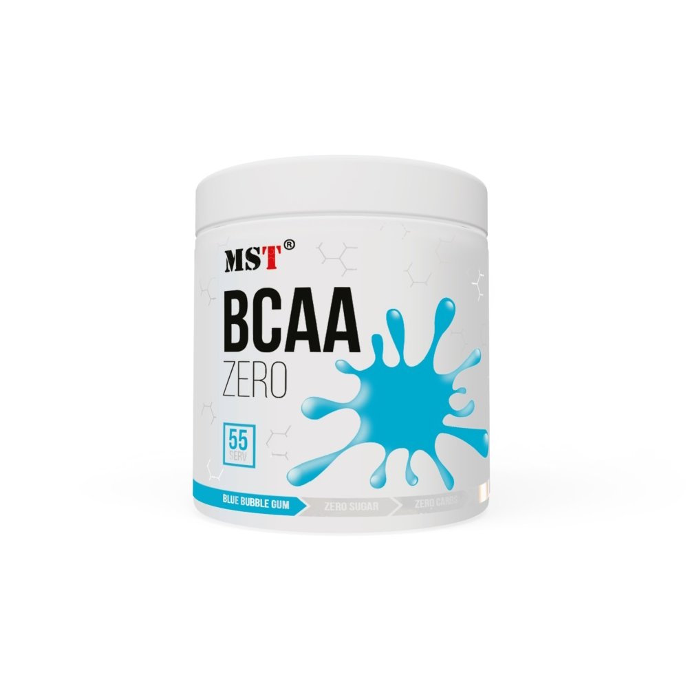 BCAA MST BCAA Zero, 330 грамм Синяя жевательная резинка,  мл, MST Nutrition. BCAA. Снижение веса Восстановление Антикатаболические свойства Сухая мышечная масса 