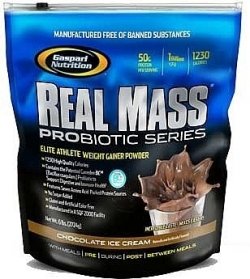 Real Mass Probiotic, 2724 g, Gaspari Nutrition. Gainer. Mass Gain Energy & Endurance recovery 