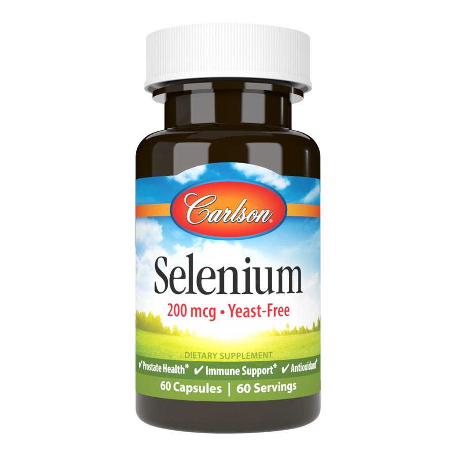 Витамины и минералы Carlson Labs Selenium, 60 капсул,  мл, Carlson Labs. Витамины и минералы. Поддержание здоровья Укрепление иммунитета 
