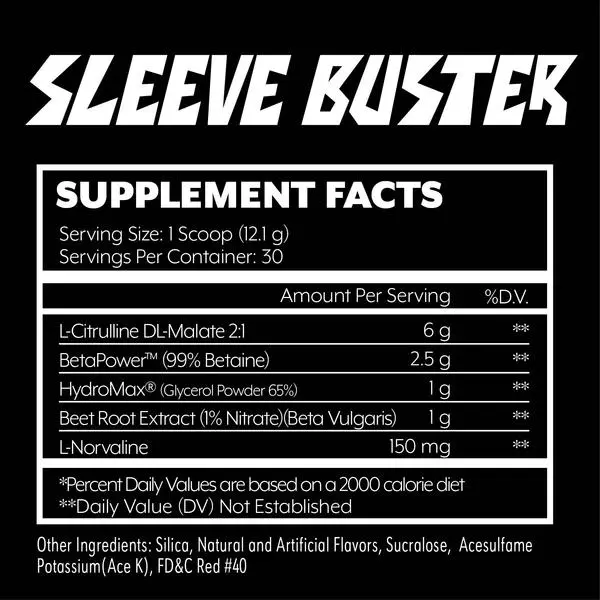 Iron Addicts Brand  Sleeve Buster 363g / 30 servings,  ml, Iron Addicts Brand. Pre Workout