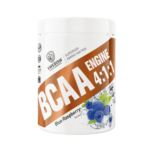 Sw BCAA Engine 4:1:1 400g - blue raspberry,  мл, Swedish Supplements. BCAA. Снижение веса Восстановление Антикатаболические свойства Сухая мышечная масса 
