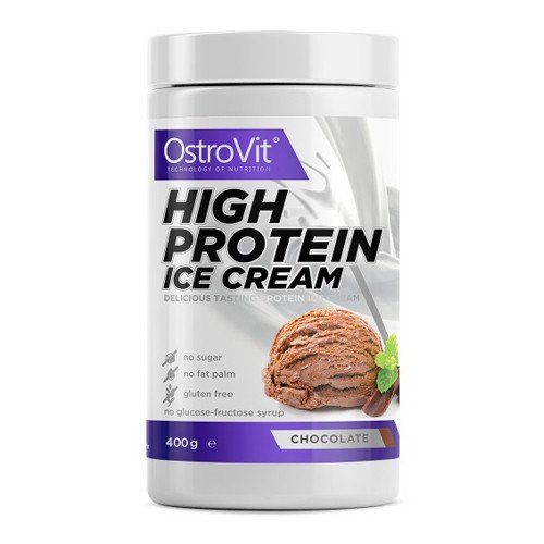 High Protein Ice Cream OstroVit 400 g,  мл, OstroVit. Заменитель питания. 
