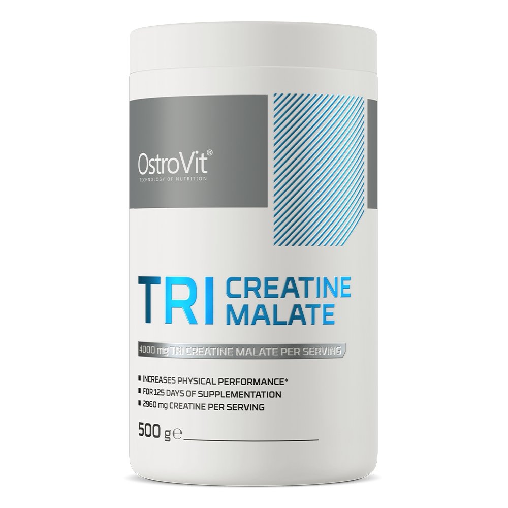 Креатин OstroVit Tri Creatine Malate, 500 грамм Манго,  мл, OstroVit. Креатин. Набор массы Энергия и выносливость Увеличение силы 