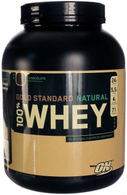 100% Natural Whey Gold Standard, 2273 г, Optimum Nutrition. Комплекс сывороточных протеинов. 